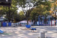 東京都 葛飾区の渋江公園、<br>遊具コーナー