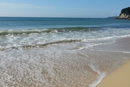 千葉県 浜海岸の波は穏やか