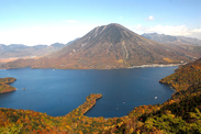 栃木県 男体山と中禅寺湖