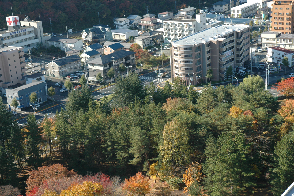 山形県 県庁屋上からの眺め